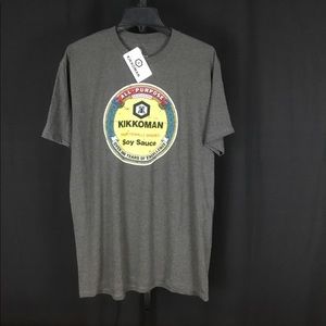 Kikkoman soy sauce T-shirt Size XL NWOT Gray